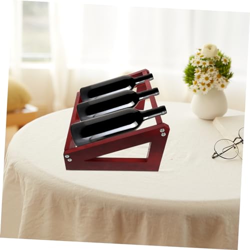 Soporte de vino de madera KICHOUSE para encimera miniatura 7