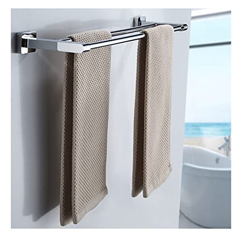Porte-serviettes double barre pour stopper l'humidité murale de bain - 6