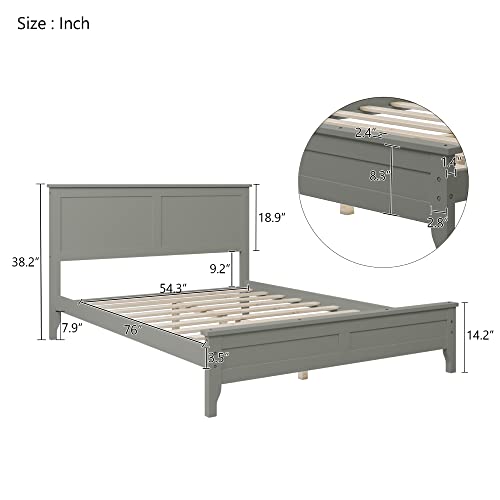 Harper & Bright Designs Bedroom Sets, 3 Pieces Bedroom Sets With Full Size Bed, Nightstand End Table And Dresser, Wood Bedroom Furniture Set (Gray_Full, 3 Piece) #TOP4