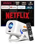 Xgody Vidéoprojecteur Gimbal N5, Compatible avec Netflix, 1080P Mini Projecteur Video avec WiFi 6 & Bluetooth 5.4, Videoprojecteur 4k Portable 135°Rotation, Correction de trapèze Automatique