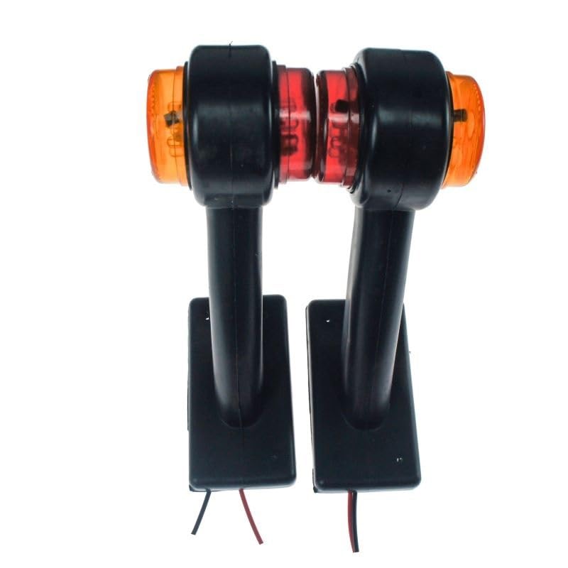 Assemblage du feu arrière 12 LED rouge blanc pour van et camion 10V-30V