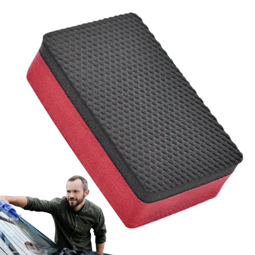 Wezalget Éponge de Nettoyage de Voiture, éponge de détail de Voiture,Lavage de Nettoyage Automatique de décontamination - Outil de Nettoyage nanotechnologique avancé pour la Peinture métallique, Le