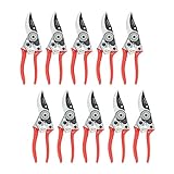 Zenport Z102 Swiss Style Hand Pruner, 0.8-Inch Cut, Die Cast Steel, 7-Inch