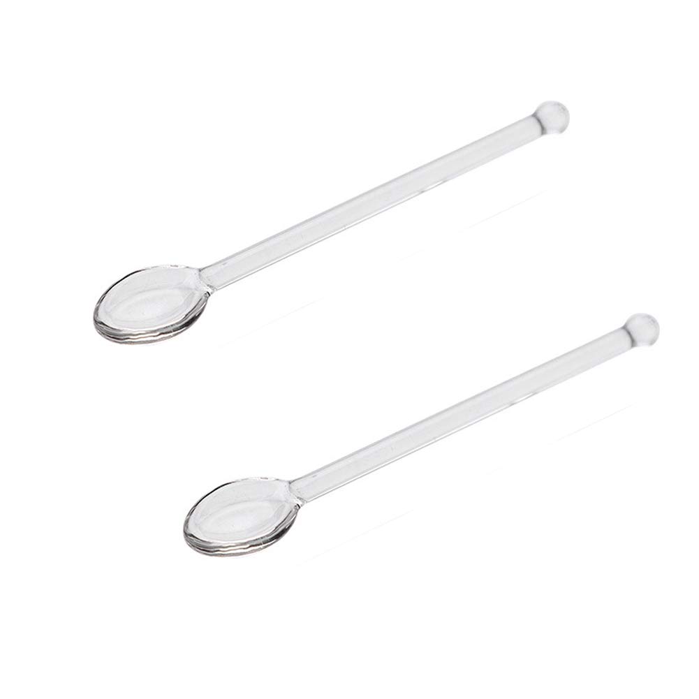 Cucchiaino Vetro Trasparente 13cm Cucchiaio Da Dessert In Vetro - Riutilizzabile, Per Mescolare Caffè, Tè, Cocktail - 13.2 Cm Cucchiaino Vetro Per Caffè E Tè