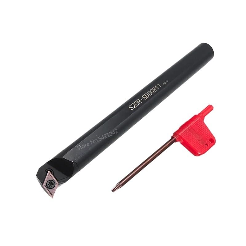 1pc S20R-SDUCR11 S25S-SDUCR11 Internal Turning Tool Holder CNC Lathe Cutter Tool SDUCR SDUCL Tool BAR for DCMT Carbide Insert(S20R-SDUCR11)