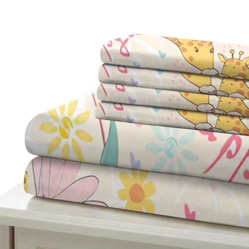 Housse de couette 3D imprimé oiseaux et fleurs en microfibre premium