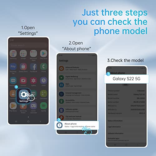 Anqrp Serie Hiddenian Cover per Samsung Galaxy S22...