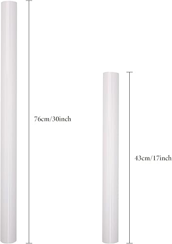 Miniatura 7 de Homeral Rollo de papel de regalo metálico, 46.8 pies cuadrados (17 pulgadas x 32.8 pies), color blanco sólido para Navidad, cumpleaños, vacaciones,