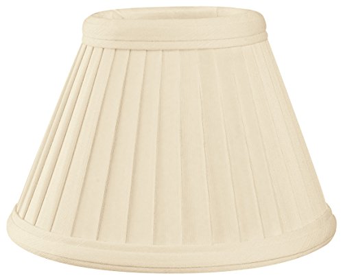 Royal Designs, Inc. CS-112EG Pleated Empire Chandelier Shade, 3 x 6 x 4.25, Eggshell