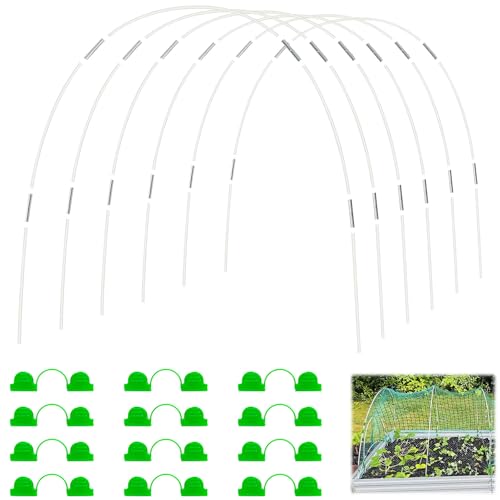 Túnel de lámina para bancal elevado, arcos para bancal elevado, neumáticos de invernadero con 4 mm de plástico envolvente para jardín, invernadero, cubierta de neumáticos, plantas, frutas, verduras