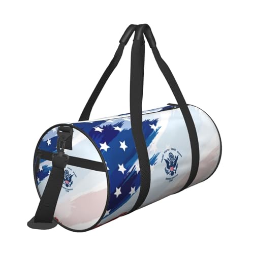 TOROM United States Coast Guard Gym Duffel Bag Adult Workout Bag Lightweight Yoga Bag Carryon Gymbag Sport Duffel Bag For Men Women, Black4