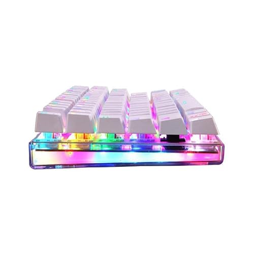 Teclado Mecânico Gamer Motospeed K87S, RGB, Switch Outemu Vermelho, US - Branco