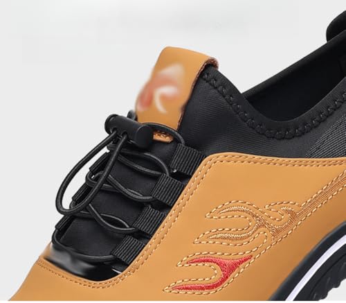 Men's Fashion Casual Business Sports Shoes,Non-Slip Comfortable Faashion Casual Shoes,Solid Color Low-top with Elastic Strap Closure,Suitable for Daily and Casual Wear.4