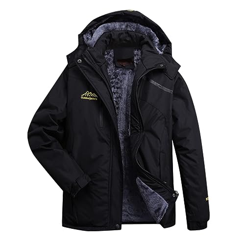 callmo Skijacke Damen Frauen Männer Berg wasserdichte Ski Schnee Jacke, Winter Winddichte Regenjacke Wandern Snowboard Fleece Gefüttert Jacke Kapuze Damen Jacke Mode 2023
