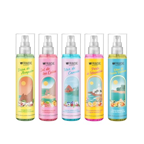 La mejor selección de Fragancias de Fraiche comprados en linea. 45 Colección Body Playas 250 ml 5 piezas