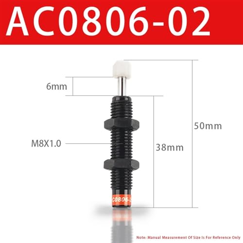 Amortisseur pneumatique AC0806-02 haute précision avec tampon hydraulique