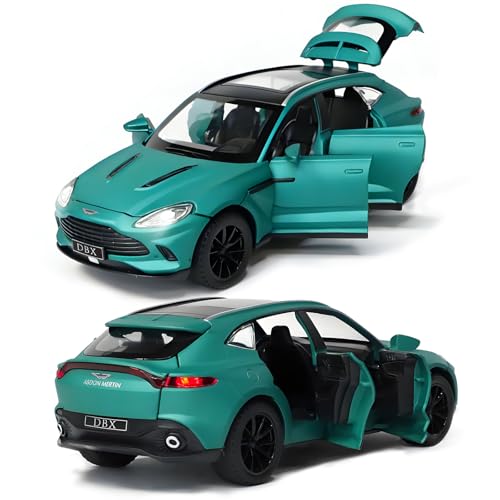Auto de juguete Aston Martin DBX a escala 1:32 verde miniatura 2