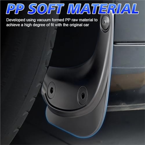 Guardabarros para el coche Tesla Model 3 ideales para rutas lluviosas 4