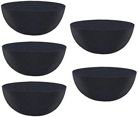 Non-Woven Fabric Plant Grow Bags Replacement Coco Liner Window Basket,Trough Shaped Wall and Deck Mount Planters,Round Hanging Basket (5-Pack, 12)