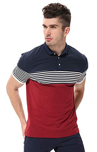 Image of fanideaz Branded Mens Half Sleeve Cotton Striped Polo T-Shirt for Mens || Polo Tshirt for Men || Branded Tshirt for Men