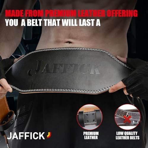 Genuine Leather Weight Lifting Belt for Men Gym Weight Belt Lumbar Back Support Powerlifting Weightlifting Heavy Duty Workout Training Strength Training Equipment