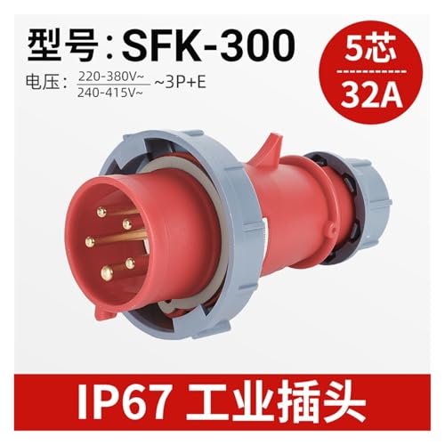 Conector y enchufe aviación 16A32A impermeable IP67 miniatura 2