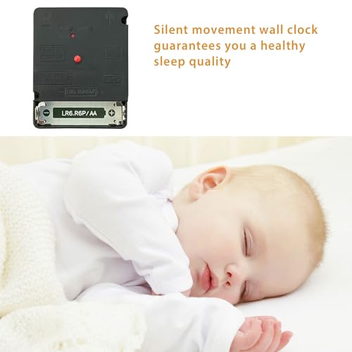 ACCSHINE MDF Holz Funkuhr Wanduhr Ohne TickgeräUsche Lautlos 30cm Quarz Batterie Groß Wanduhren Einfach zu Lesen für Zimmer Zuhause KüChe Schlafzimmer Büro Schule (Schwarz)