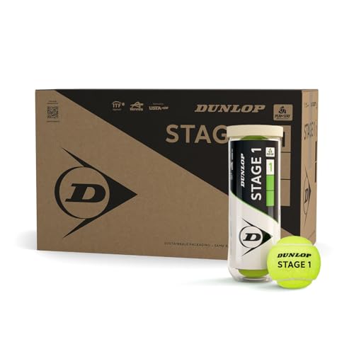 DUNLOP Pallina da tennis Stage 1 verde, per bambini e