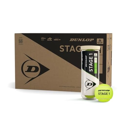 Cubo De 72 Bolas Dunlop Stage 1 Green 72box