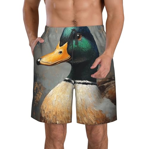 Male Prostitute (Slang) Men's Beach Pants-Quick-Dry & Comfortable Mens Beach Shorts for Men, Perfect for Surfing and Everyday Wear White