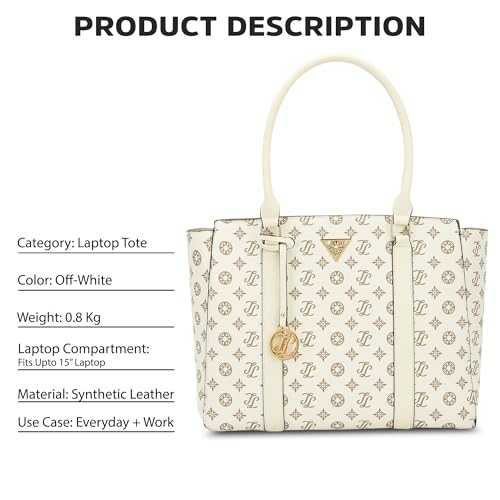 Image of Lavie Signature Women's Mono Shelton Tote Bag | Tote Handbag for Work | Ladies purse | Stylish Shoulder Bag | Gift for Women