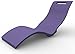 Chaise Longue colore Violetta da terra ARKEMA S010-4005 Sedia sdraio realizzata in polietilene ad alta densità con superficie effetto pietra Lettino prendisole Resiste agli UV, alla salsedine e al calcare Ergonomica leggera e facilmente igenizzabile