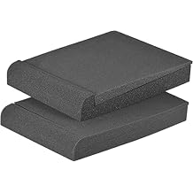 Studio Monitor Isolation Pads, Made of High Density Acoustic Foam, 2 Packs Sound Dampening Speaker Riser Foam to Prevent Vibrations