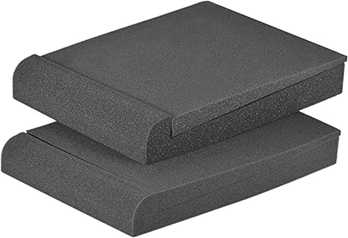 Studio Monitor Isolation Pads, Made of High Density Acoustic Foam, 2 Packs Sound Dampening Speaker...