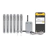 ThermoWorks RFX - Termómetro inalámbrico inteligente para carne | Wi-Fi y radiofrecuencia | Señal más fuerte que Bluetooth | Sonda de carne para uso en ahumador, parrilla, barbacoa, horno - Kit de 6