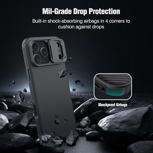 Image of Nillkin for iPhone 17 Pro Max /iPhone 18 Pro Max Case Camera Cover Black