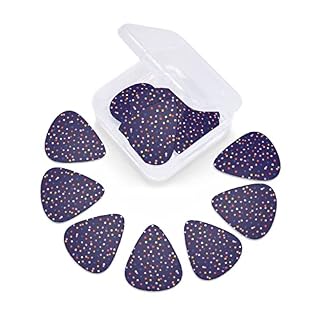 Lot de 12 médiators de guitare à pois colorés pour guitare basse électrique, acoustique, cadeau idéal pour les amateurs de guitare avec boîte - Les Beatles, Paul McCartney, John Lennon, RIngo Starr, George Harrison Lot de 12 médiators de guitare à pois colorés pour guitare basse électrique, acoustique, cadeau idéal pour les amateurs de guitare avec boîte – Image 3