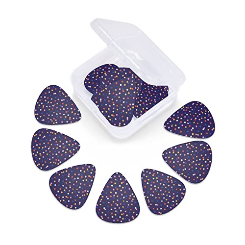 Lot de 12 médiators de guitare à pois colorés pour guitare basse électrique, acoustique, cadeau idéal pour les amateurs de guitare avec boîte - Les Beatles, Paul McCartney, John Lennon, RIngo Starr, George Harrison Lot de 12 médiators de guitare à pois colorés pour guitare basse électrique, acoustique, cadeau idéal pour les amateurs de guitare avec boîte – Image 4