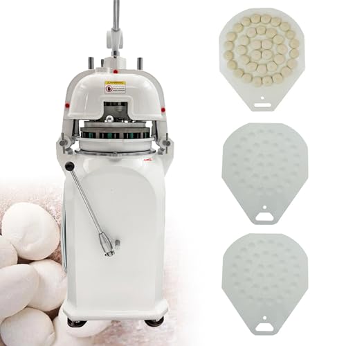 Yokoma Semi-Automatic Dough Divider Rounder Commercial Dough Divider Rounder 36pcs Dough Dividing and Rounding Machine 0.7oz-2.5oz 36pcs Semi-Auto Dough Cutting and Rounding Machine, AC110V