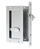 Anacapa by FPL- Solid Brass Modern Pocket Door Mortise Lock Set in Privacy - Bed/Bath Function - Pol