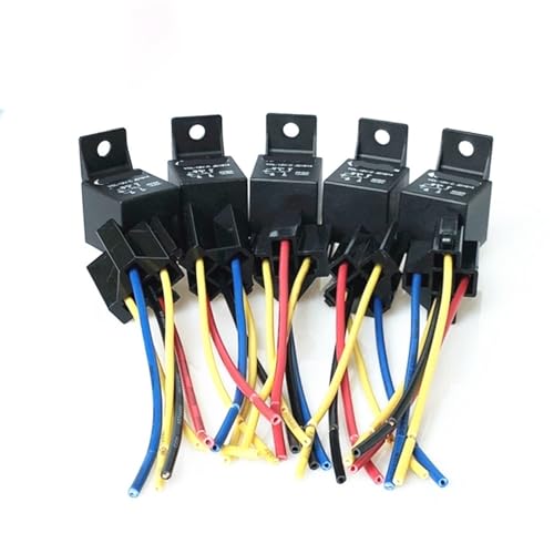 Relé de 5 pines 12V 40A normalmente abierto interruptor conector automotriz 4