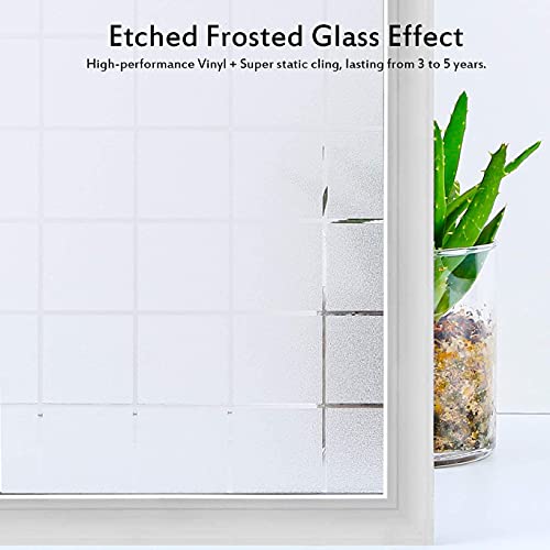 Image of SUNBIRD Window Film Privacy Colorful Window Sticker, Decorative Window Vinyl, Adhesive Home UV Blocking, Heat Insulation Static Cling for Bathroom Office (24 X 60 INCHES, Small Box)