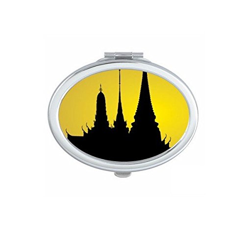 Miroir de maquillage Thaïlande motif culturel cadeau original pour passionnés de voyage