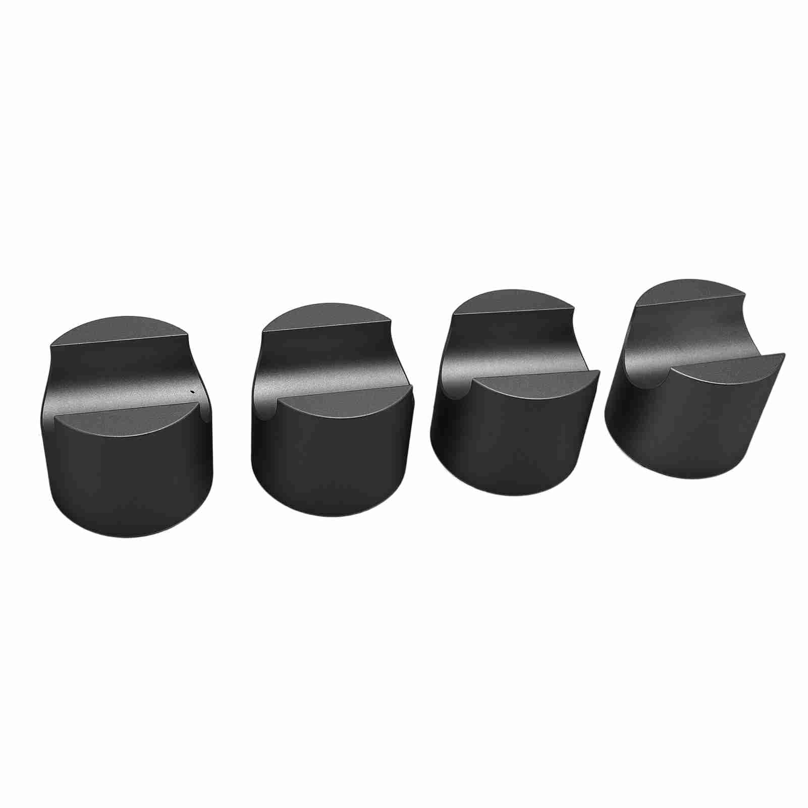 Zunate Zacisk Stabilizujący Kabel HiFi 4 szt. |Wspornik z Drutu ze Stopu Aluminium do Kina Domowego z redukcją Wibracji Głośników (BLACK)
