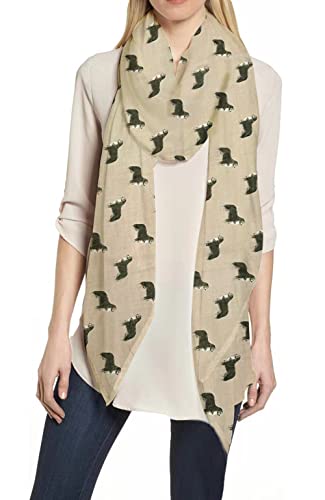 Bernese Mountain Dog Print Women's Scarf Shawl Wrap Lightweight