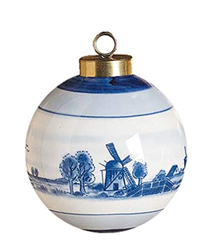 Delft Ball Christmas Ornament