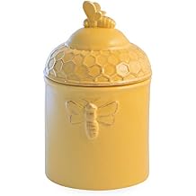Boston International Ceramic Goody Jar, Honeycomb