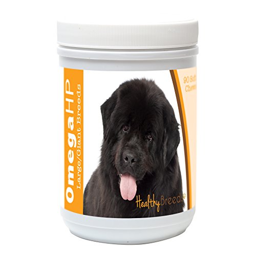 Image of Healthy Breeds Newfoundland Omega HP Fatty Acid Skin and Coat Support Soft Chews 90 Count