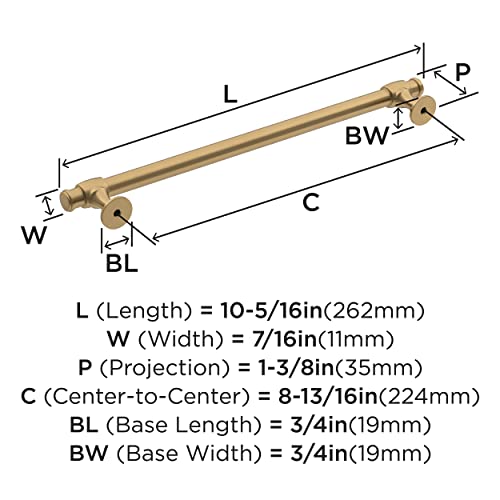 Amerock, Champagne Bronze, 8-13/16 inch (224mm) Center-to-Center - Image 4