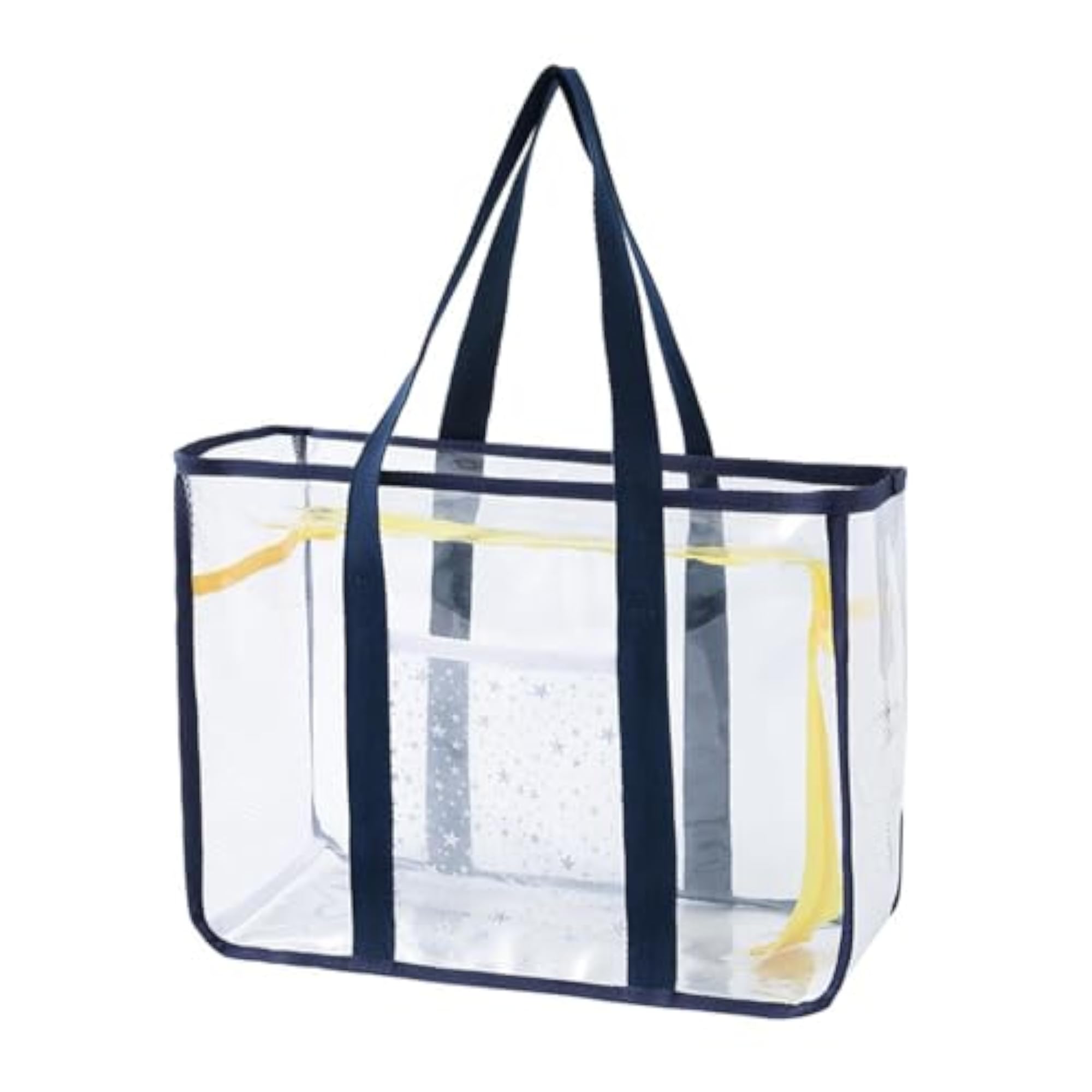 3pc Clear PVC Tote Bag Set for Gym & Beach